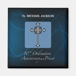 Personalise, 10th Ordination Anniversary of Priest Magnet
