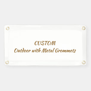 Personalise 1' x 2'Outdoor with Metal Grommets Banner