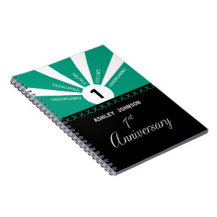 Personalise, 1st Year Employee Anniversary Notebook