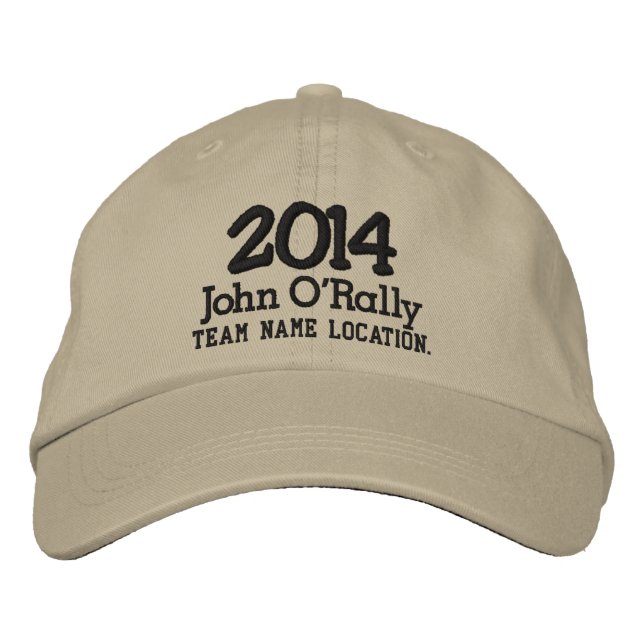 Personalise 2014 Cap Your Name Your Game (Front)