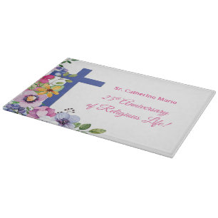 Personalise, 25th Anniversary Nun Religious Life Cutting Board