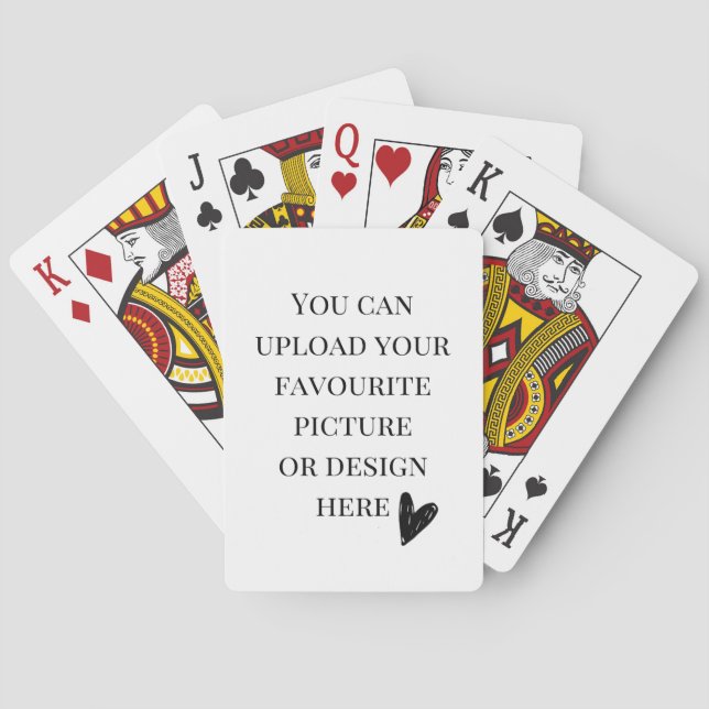 Personalise 2.5" x 3.5" poker playing cards (Back)