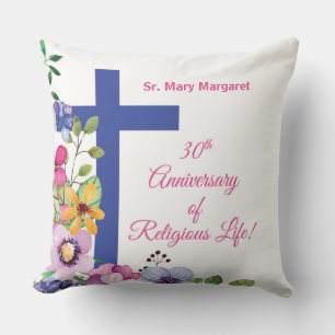Personalise, 30th Anniversary Nun Religious Life Cushion
