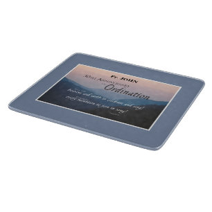 Personalise 30th Anniversary Ordination Congrats Cutting Board