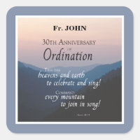 Personalise 30th Anniversary Ordination Congrats