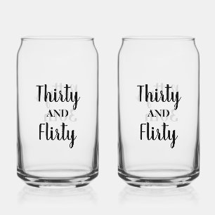 Personalise 30th Soda Glass