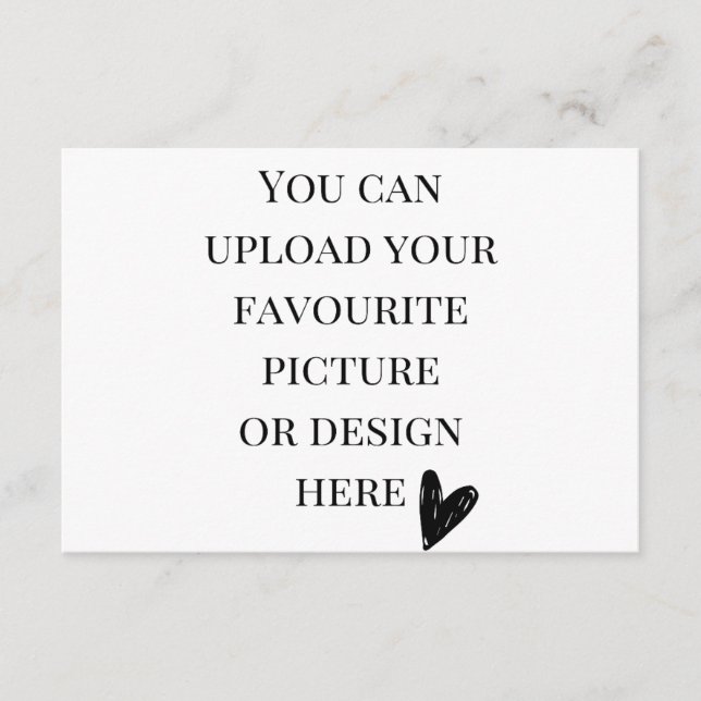 Personalise 3.5" x 5" enclosure card- landscape  card (Front)