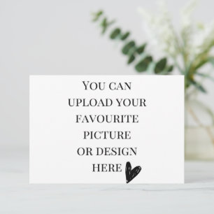 Personalise 3.5" x 5" enclosure card- landscape card