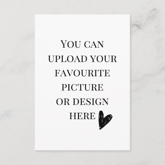 Personalise 3.5" x 5" enclosure card- portrait  (Front)