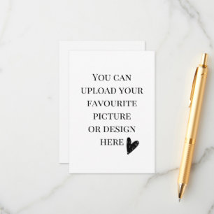Personalise 3.5" x 5" enclosure card- portrait card