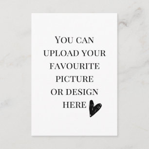 Personalise 3.5" x 5" enclosure card- portrait card