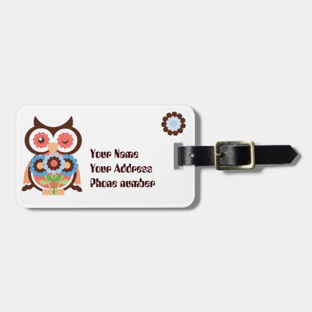 Personalise 3 Luggage Tag (Front Horizontal)