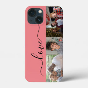 Personalise 3 photo and text  iPhone 13 mini case