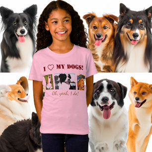 Personalise 3-Photo Panel and Text Template T-Shir T-Shirt