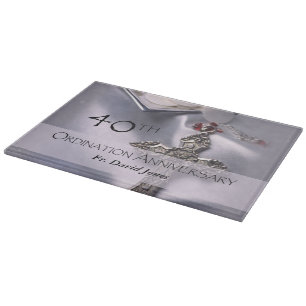 Personalise, 40th Ordination Anniversary Congrats Cutting Board