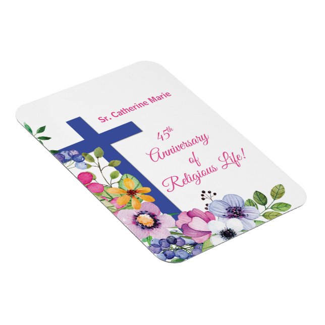 Personalise, 45th Anniversary Nun Religious Life Magnet (Right Side)