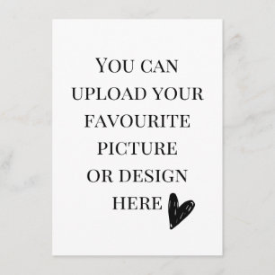 Personalise 4.5" x 6.25" enclosure card- portrait card