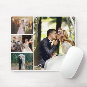 Personalise 4 Custom Photo Collage Mouse Pad