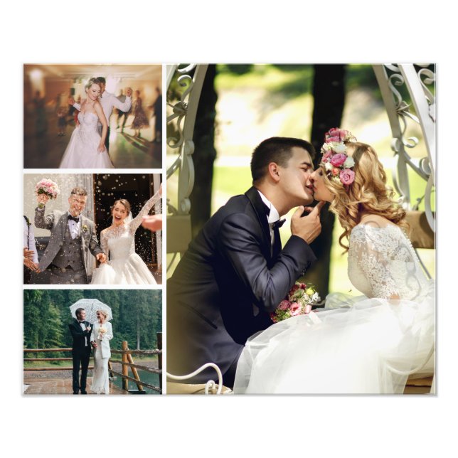 Personalise 4 Custom Photo Collage Print (Front)