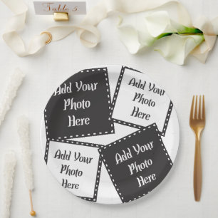 Personalise 4 Photos Paper Plate