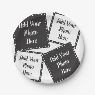 Personalise 4 Photos Paper Plate