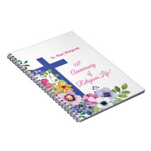 Personalise, 50th Anniversary Nun Religious Life Notebook