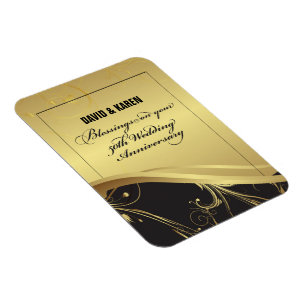 Personalise, 50th Wedding Anniversary Religious Magnet