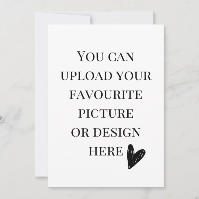 Personalise 5" x 7" enclosure card (Front)