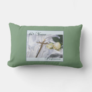 Personalise, 60 Years of Religious Profession Lumbar Cushion