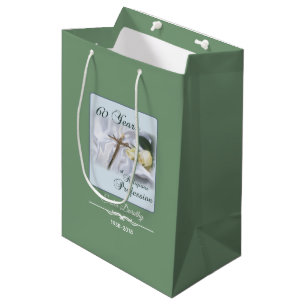 Personalise, 60 Years of Religious Profession Medium Gift Bag
