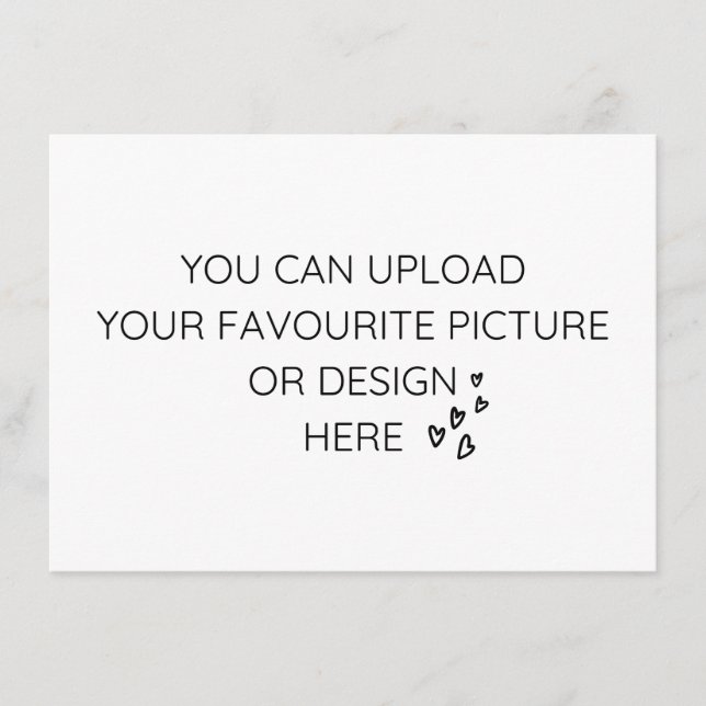 Personalise 6.25" x 4.5" enclosure card- landscape (Front)