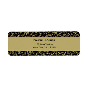 Personalise: 80th Birthday Theme Return Address