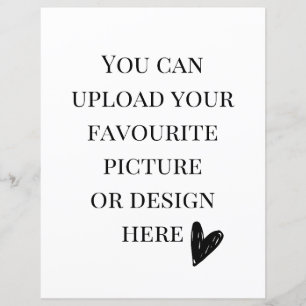 Personalise 8.5" x 11" enclosure card- portrait