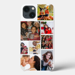 Personalise 8 photo collage  iPhone 13 case