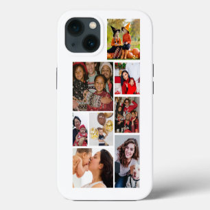 Personalise 8 photo collage iPhone 13 case