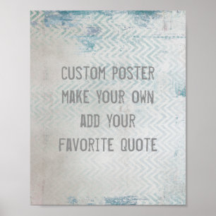 personalise a custom poster add a favourite quote