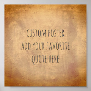 personalise a custom poster add your own quote