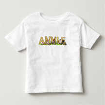 Personalise a T shirt with name initials