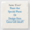 (Personalise) Add a personal touch. Black Text