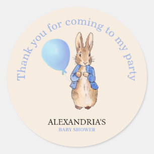 Personalise Add Child's name Peter Thank you  Classic Round Sticker