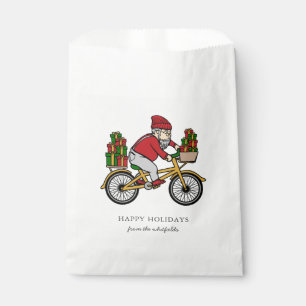 Personalise Add Family Name Cyclist Christmas Favour Bags