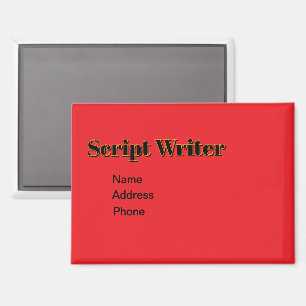 Personalise Advertise Promote Script Writer Magnet