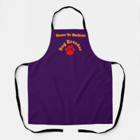 Personalise Advertise Red Paw Dog Breeder Purple 