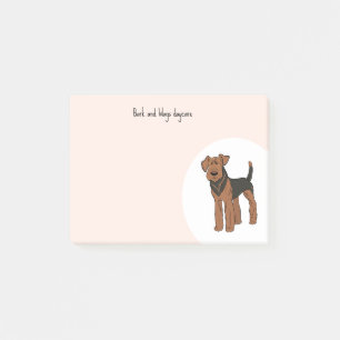 Personalise Airedale Terrier Post-it Notes