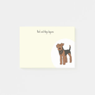Personalise Airedale Terrier Post-it Notes