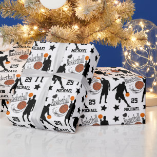 Personalise All Star Basketball Player Wrapping Paper