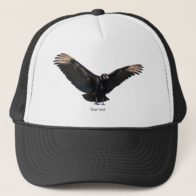 Personalise American black vulture photography  Trucker Hat (Front)