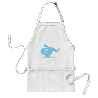 Personalise an Elephant, <YOUR TEXT> Standard Apron