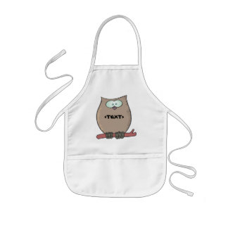 Personalise an Owl, <TEXT> Kids Apron