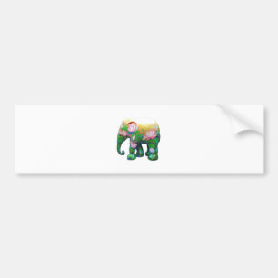 Personalise Animal Safari Jungle Africa Flowers Bumper Sticker